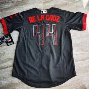 #44 Youth kids Elly De La Cruz City Connect black jersey